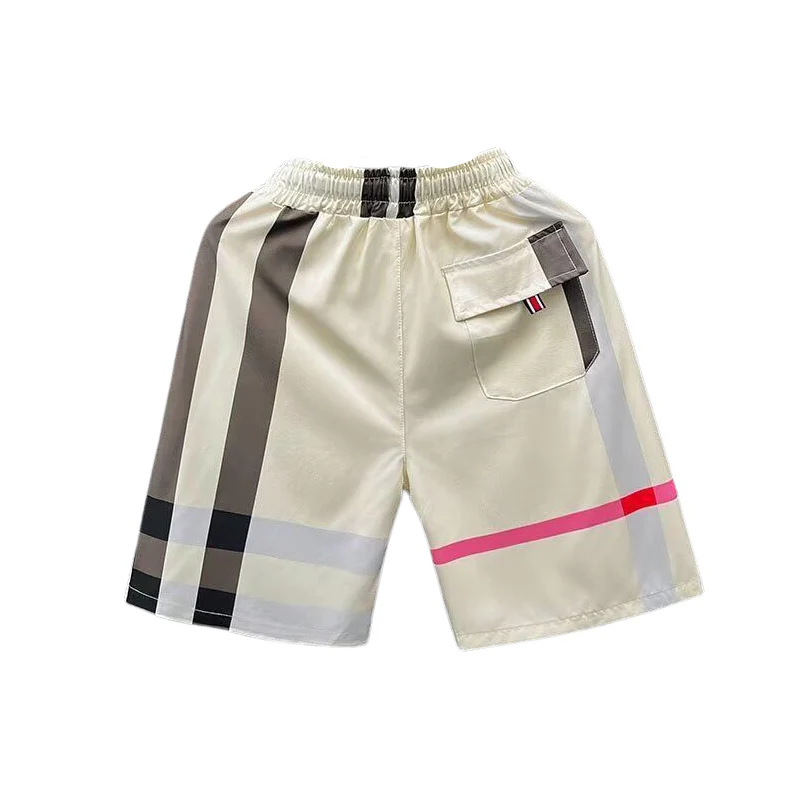 CHEQUERED SHORTS CREAM - Image 2
