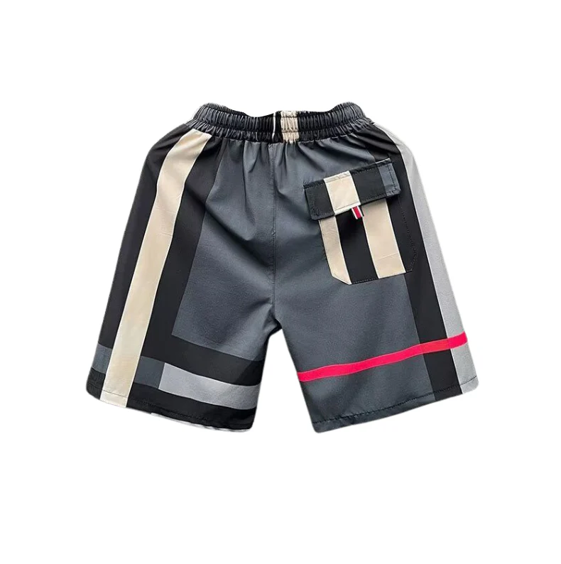 CHEQUERED SHORTS NAVY - Image 2