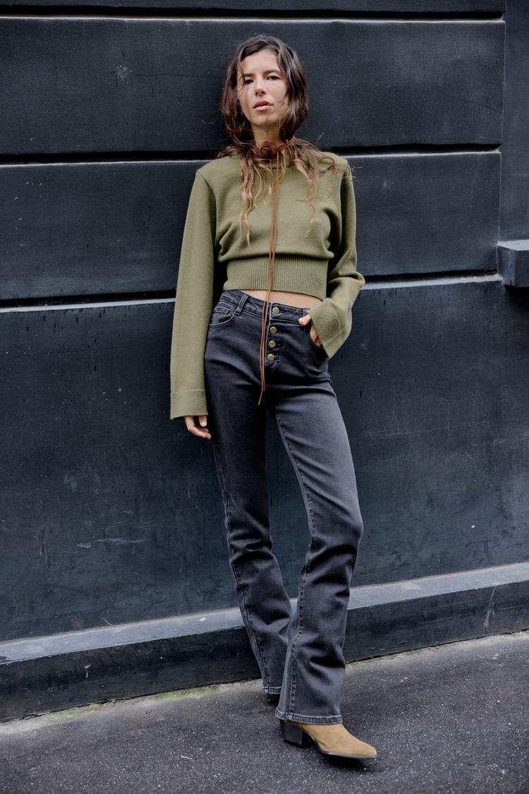 CROPPED KNIT SWEATER - Image 8