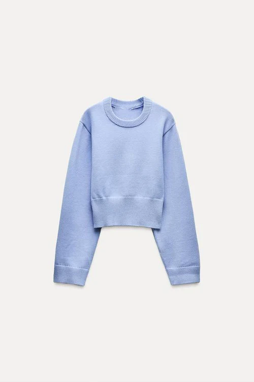 CROPPED KNIT SWEATER - Image 9