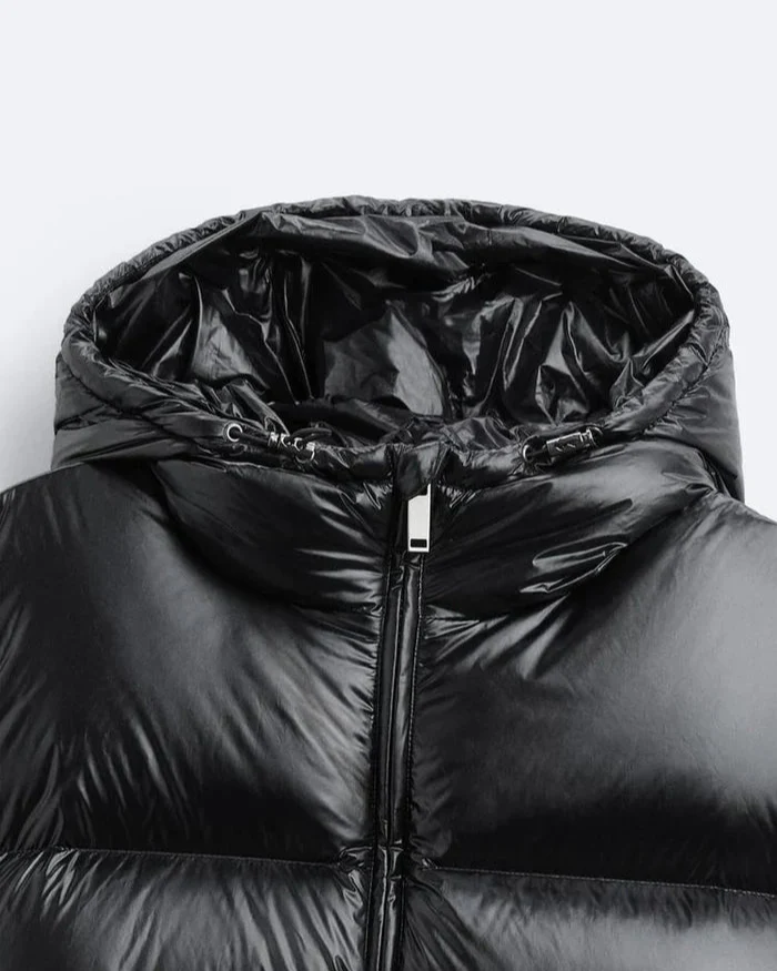 GLOSSY PUFFER JACKET - Image 3