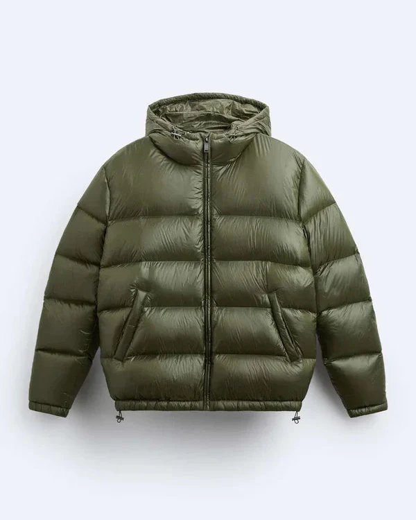 GLOSSY PUFFER JACKET - Image 4